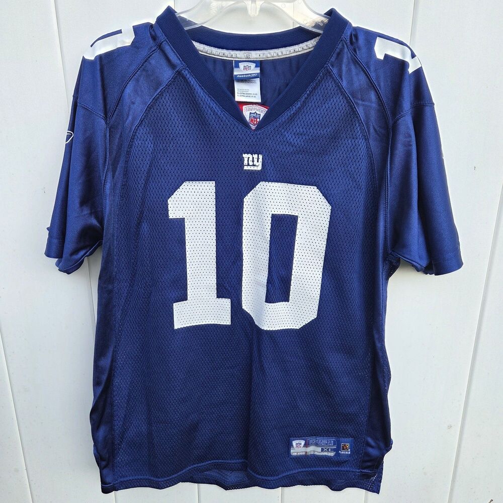 New York Giants Jersey Reebok OnField Eli Manning NFL Football Shirt YOUTH Sz XL